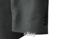 New Hugo Boss Huge3/Genius2 2 Btn 120`S Wool Slim Fit Suit Solid MedGray 38R