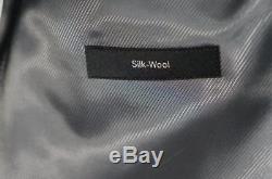 New Hugo Boss The James4/Sharp6 Wool-Silk 2 Btn Slim Fit Suit MedGray Pinstr 40R