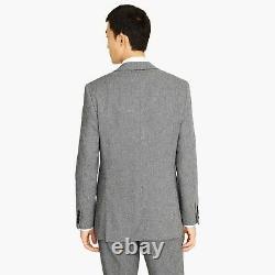 New J CREW Ludlow Slim Fit Suit Herringbone Italian 4 Season Wool 44R 32 x 34