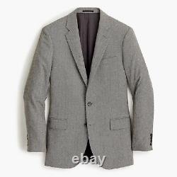 New J CREW Ludlow Slim Fit Suit Herringbone Italian 4 Season Wool 44R 32 x 34