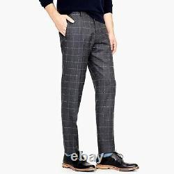 New J CREW Ludlow Slim Fit Suit Windowpane Bouclé Wool Blend 42R 33x30 or 31x30