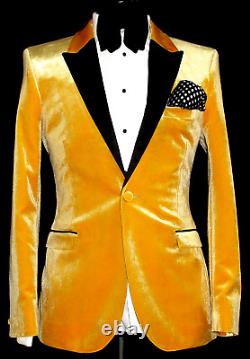 New Luxury Mens D&g Dolce & Gabbana Tuxedo Dinner Slim Fit Suit 38r W32 X L32