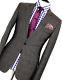 New Luxury Mens Reiss London Prince Of Wales Check Slim Fit Suit 36r W32 X L32