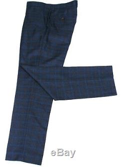 New Mens Gieves & Hawkes London Savile Blue 3 Piece Slim Fit Suit 40r W34 X L31