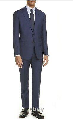 New Mens Giorgio Armani Trim Fit Check Wool Suit 50R (40 x W32) MSRP $2895