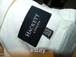 New Mens Hackett Suit 38R 32 37L Cream White Tuxedo Evening Dinner Suit Slim Fit