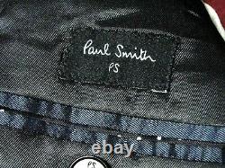 New Rare Mens Luxury Paul Smith Ps London Cropped Slim Fit Suit 38r W32 X L29