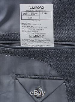 New TOM FORD O'Connor Gray Slim Fit Y Suit Wool US 44 R/ 54 R $5470 Fit Y