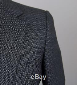 New Tom Ford Gray Wool Suit Size 38 (48 EU) Slim Fit New Base V Model NWT