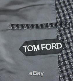 New Tom Ford Gray Wool Suit Size 38 (48 EU) Slim Fit New Base V Model NWT