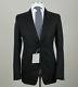 New Tom Ford Solid Black Suit Cotton Slim Fit Size 38 R (48 EU) NWT