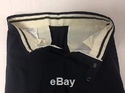 New Z Zegna Slim-Fit Cotton Poplin Navy Blue Drop 8 Suit Size 48EU/38US $1295.00
