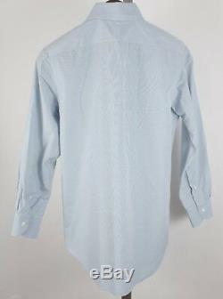 New sz 38 / 15 Cesare Attolini Slim Fit blue with cotton dress shirt suit check