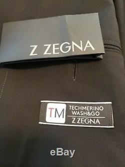 NewZegna Techmerino Turati Mens Drop 8 Slim Fit Wool Suit 46R 56R. $1,895