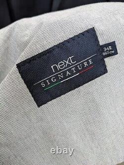 Next Signature Italian Slim Fit Suit 42R Jacket/34R Trousers Navy