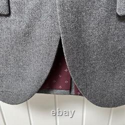 Next Signature Men's Italian Slim Fit Wool Suit Grey Jacket 36R & Trousers 32R