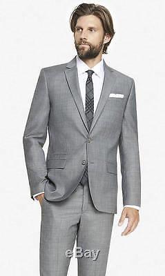 Nwt Express Slim Fit Solid Micro Twill Photographer Suit (all Sizes) New