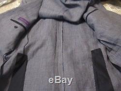 Nwt Ralph Lauren Purple Label Italy Made Suit 42l 35w Trim/slim Fit Linen Wool