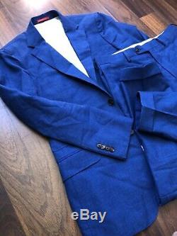 Nwt Suitsupply BARBERA Suit Siena Mens Wool Silk Mohair Linen Slim-Fit Size50