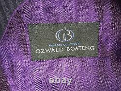 OZWALD BOATENG Couture -Mens Tailored Fit NAVY BLUE WOOL SUIT 38 Reg W32 L32