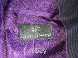 OZWALD BOATENG Couture -Mens Tailored Fit NAVY BLUE WOOL SUIT 38 Reg W32 L32