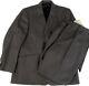 Oliver Brown Pure Wool Grey Black Dots Slim Fit Men's Classic Suit, Size 44/38