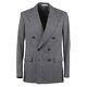 Orazio Luciano Slim-Fit Gray Check Soft Brushed Flannel Wool Suit 40R (Eu 50)
