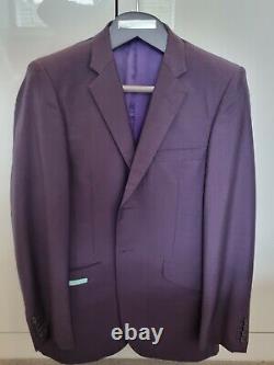 Oswald boateng mens Suit 38 /40 Chest Slim Fit rare purple 32 trousers