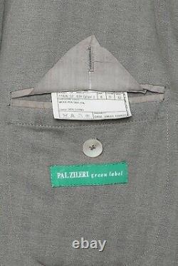 PAL ZILERI GREEN LABEL Taupe Wool Silk Suit 42 US / 52 EU 8R Slim Fit