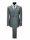 PAMONI Grey Prince Of Wales Check Double Breasted Slim Fit Suit