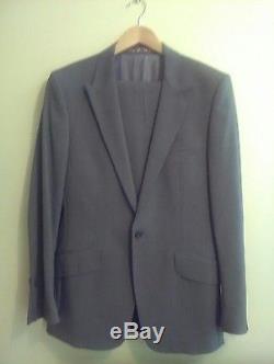 PAUL SMITH LONDON Slim fit grey suit 60s London mod lining very rare 38