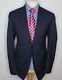 PAUL SMITH LONDON THE BYARD LUXURY SUIT MICRO CHECK NAVY MODERN SLIM FIT 42x36