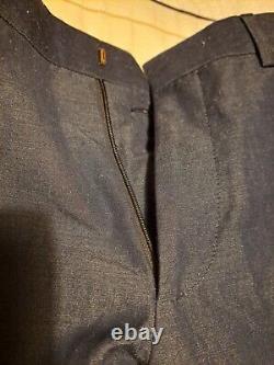 PAUL SMITH MAYFAIR SUIT Jacket 36 R Trousers 30 Slim Fit Blue Linen Rrp £995
