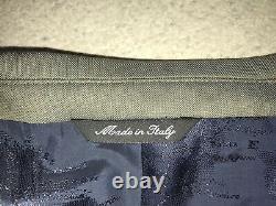 PAUL SMITH Mens Tailored Fit GREEN GREY WOOL SUIT 42 Reg W36 L32 -GORGEOUS