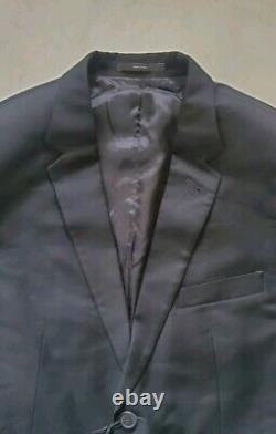 PAUL SMITH SUIT Slim Fit Jacket 38 R Trousers 32 Black Pure Wool Italy Rrp £1350