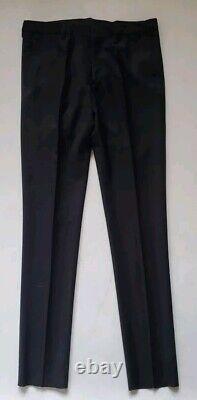 PAUL SMITH SUIT Slim Fit Jacket 38 R Trousers 32 Black Pure Wool Italy Rrp £1350