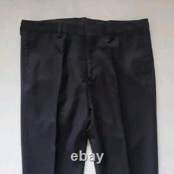 PAUL SMITH SUIT Slim Fit Jacket 38 R Trousers 32 Black Pure Wool Italy Rrp £1350