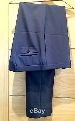 PAUL SMITH Suit Blue 100% WOOL KENSINGTON Made In ITALY Slim Fit BNWT