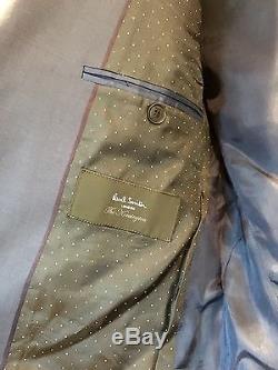 PAUL SMITH Suit Blue 100% WOOL KENSINGTON Made In ITALY Slim Fit BNWT