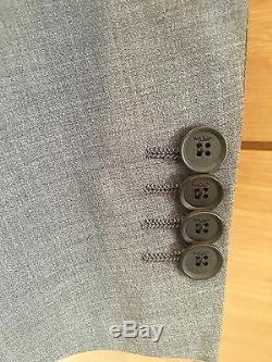 PAUL SMITH Suit Grey WOOL SOHO Made In ITALY Slim Fit Size 40 BNWT