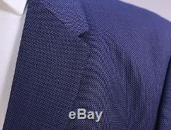 PAUL SMITH Very Recent Blue/Navy Birdseye 2-Btn Slim Fit Wool Suit 46R