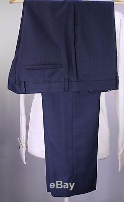 PAUL SMITH Very Recent Blue/Navy Birdseye 2-Btn Slim Fit Wool Suit 46R