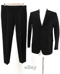 PRADA Anzug Gr. 48 Slim Fit Sakko Hose Business Suit Jacket Pants Schwarz