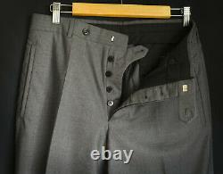 PRADA Slim Fit Suit, Grey Wool, Jacket Size 36L (EU 46L), Trousers W30 L33