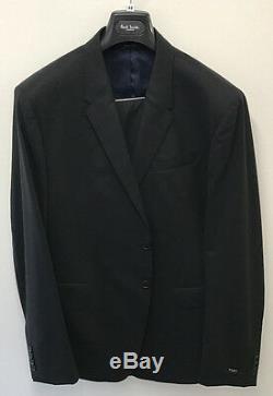 Paul Smith Black BYARD Suit 98% Wool 2% Elastane Tailored Fit UK44R RRP £795