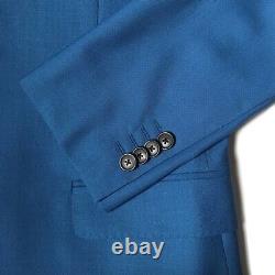 Paul Smith Byard Tailored-Fit Half-Canvas Blue Wool 2-Button Suit 38R $1500