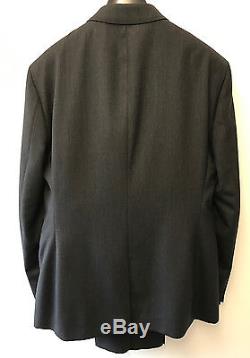 Paul Smith CHARCOAL GREY Suit LONDON FLORAL Slim Fit UK44R Chest 44 Waist 37