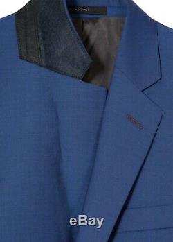 Paul Smith Half-Canvas Soho-Fit Blue Wool Mohair'A Suit To Travel In' UK38