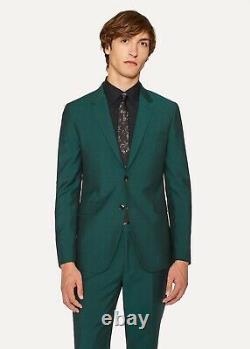 Paul Smith Men's Slim-fit Dark Green Wool-mohair Suit Size 40/50 BNWT