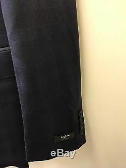 Paul Smith Navy Blue Suit Tailored Fit UK44R